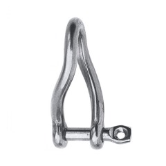 Talamex - 316 Stainless Forged Twisted Shackle - 6mm - 08.503.006