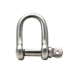 Talamex - 316 Stainless Forged D Shackle - 6mm - 08.556.106