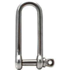 Talamex - 316 Stainless Forged Long D Shackle - 8mm - 08.557.008