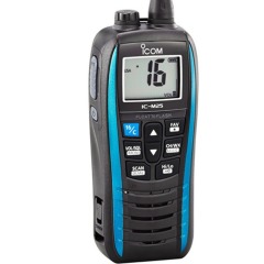 ICOM IC-M25 EURO - Buoyant - 5W - Handheld Marine VHF Radio - UK Version - Blue