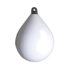 Spherical buoy fender - 45cm - White with Black Top - 79.118.040