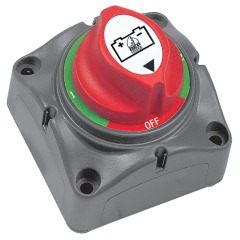 BEP - BATTERY SELECTOR SWITCH Panel Mount 1-2-BOTH-OFF 48V MAX. 200A Cont. (BULK) - 701-SB-PM