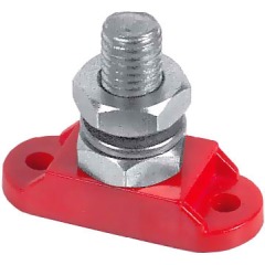 BEP - INSULATED STUDS Single 1X8MM Positive RED (BULK) - IS-8MM-1R