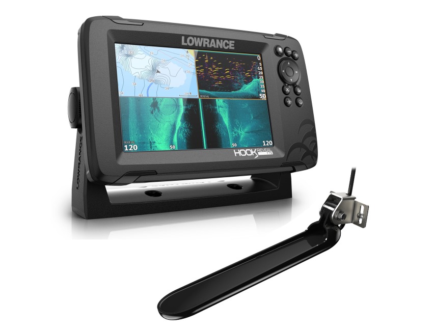 Lowrance HOOK2 Fishfinder with TripleShot Transducer, Portable, 7