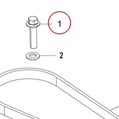 Mercury - Screw (M10x40) - Quicksilver - 10-82761140