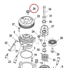 Mercury - SCREW (M6 x 12) - Quicksilver - 10-85593912
