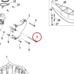 Mercury - SCREW (M8 x 120) - Quicksilver - 10-885526120