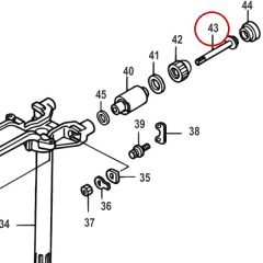 Mercury - SCREW Upper Mount - Quicksilver - 10-898101160