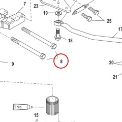 Mercury - SCREW (M12 x 154) - Quicksilver - 10-898835001