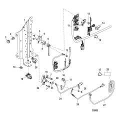 Electrical Plate Components Serial Number 1B723943 and Up