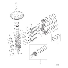 Crankshaft, Pistons and Connecting Rods