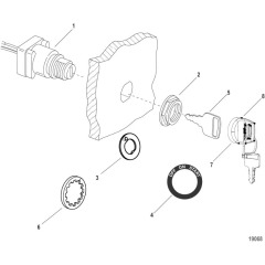Key Switch-Key Chart - 3 Position (897716K01) Single Application