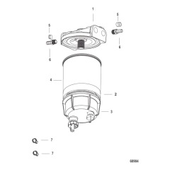 Water Separator Fuel Filter Kit Without WIF Sensor-SeaPro