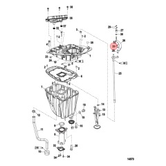 Mercury - WASHER (.255 x .620 x .030) Stainless Steel - Quicksilver - 12-69056