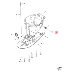 Mercury - SCREW (M8 x 30) - Quicksilver - 10-4010730