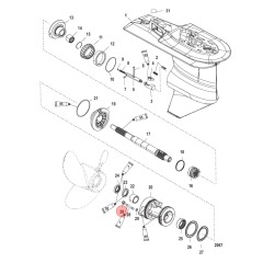 Mercury - NUT (M8) - Quicksilver - 11-401378