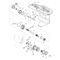 Mercury - GEAR KIT Forward And Pinion 28 Teeth - Quicksilver - 43-882813A3