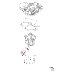 Mercury - O-RING (.551 x .070) - EFI 5.7L - 25-85045