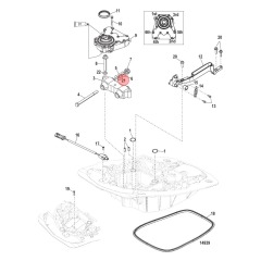 Mercury - WASHER (.940 x 1.50 x 0.65) Stainless Steel - Quicksilver - 12-8M0001538