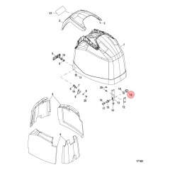 Mercury - NUT (M6) Stainless Steel - Quicksilver - 11-401366