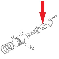 Yanmar - Crank Metal BEARING 0.50 US - 104200-23360