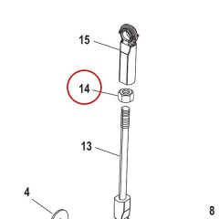 Mercury - NUT (M5) - Quicksilver - 11-82388M
