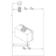 Yanmar - Fuel Tank Assembly L100 - 11432C-55710