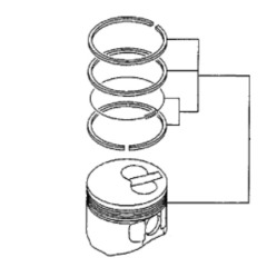 Yanmar - Piston W/Rings - 119326-22081