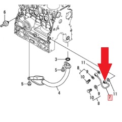 Yanmar - Pipe Assy, Hydraulic - 119717-39210