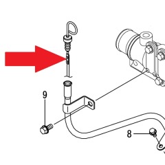 Yanmar - Dipstick 8LV - 119798-34800