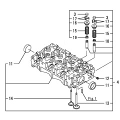 Yanmar - Head Assy Cylinder - 119D00-11750