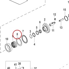 Mercury - Thrust Washer - Counter Rotation Gear Housing Propeller Shaft - Quicksilver - 12-815481