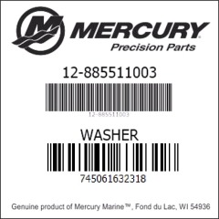 Mercury - WASHER - Quicksilver - 12-885511003