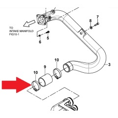 Yanmar - Clamp, Hose 80x13 - 120640-01050