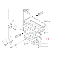 YANMAR 3JH3E Oil Sump Pan - 129270-01720