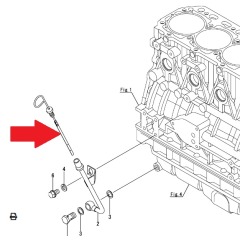 Yanmar - Dipstick 4JH57 - 129271-34850