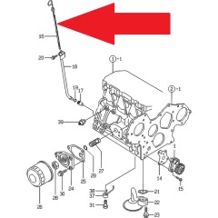 Yanmar - Dipstick - 129436-34800