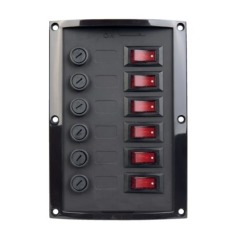 Talamex - SWITCH PANEL 6-FUSES BLACK - 14.577.006