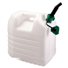 Drinking water Jerrycan 20L - white - with spout -