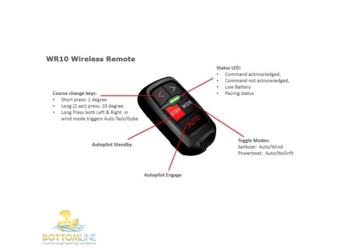 SIMRAD / Lowrance / B&G WR10 - Wireless Autopilot Remote And Base ...