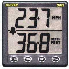NASA Marine - Clipper DUET - 12v - Depth Sounder / Speed & Distance Log