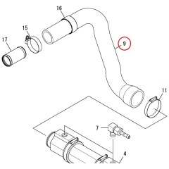 Yanmar - Hose - Water - 8LV - 164000-71120