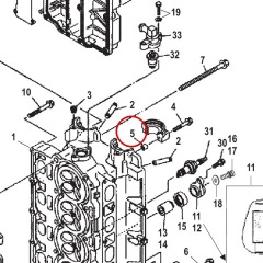 Mercury - PIN Dowel - Quicksilver - 17-804113