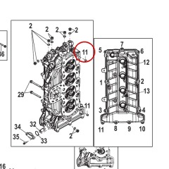 Mercury - Cylinder Block Pin - Quicksilver - 17-880524