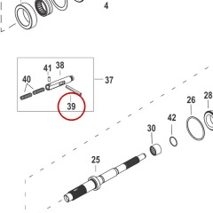Mercury - Gear Housing Propeller Shaft Pin - Quicksilver - 17-8M0029113