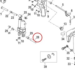 Mercury - CYLINDER PIN - Quicksilver - 17-8M0091499