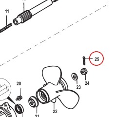 Mercury - COTTER PIN - Quicksilver - 18-8150264