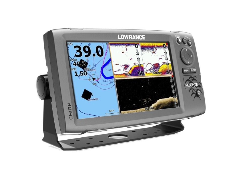 Lowrance HOOK 9 Chartplotter / Fishfinder - c/w CHIRP HDI CHIRP skimmer  transducer, Obsolete units (For reference), Bottom Line