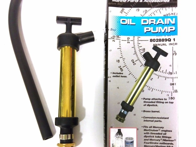 Genuine Quicksilver Crankcase Oil Drain Pump Brass Pump Premium Quality 802889q1 Fluid Transfer Bottom Line Isle Of Man