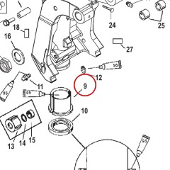 Mercury - Swivel Bracket Bushing - Quicksilver - 23-821777